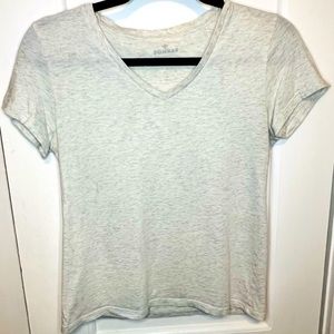 Bombas Heather Grey V-neck t-shirt—size xs
